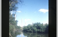 Trinity River, Texas Electric smokestacks, 1954 (095-022-180)